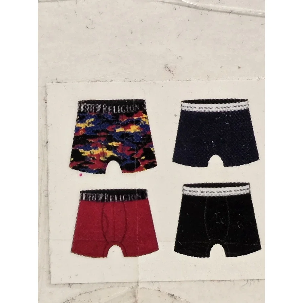 New TRUE RELIGION Boxee Briefs  ,‎  4-Packs Large